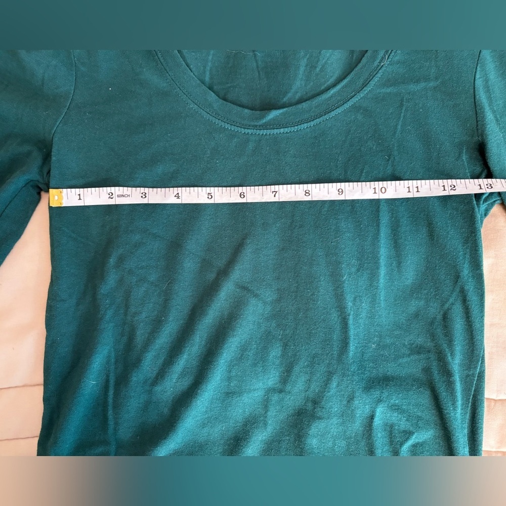 Active Basic Long Sleeve Tees - Black and Teal - Picture 9 of 15